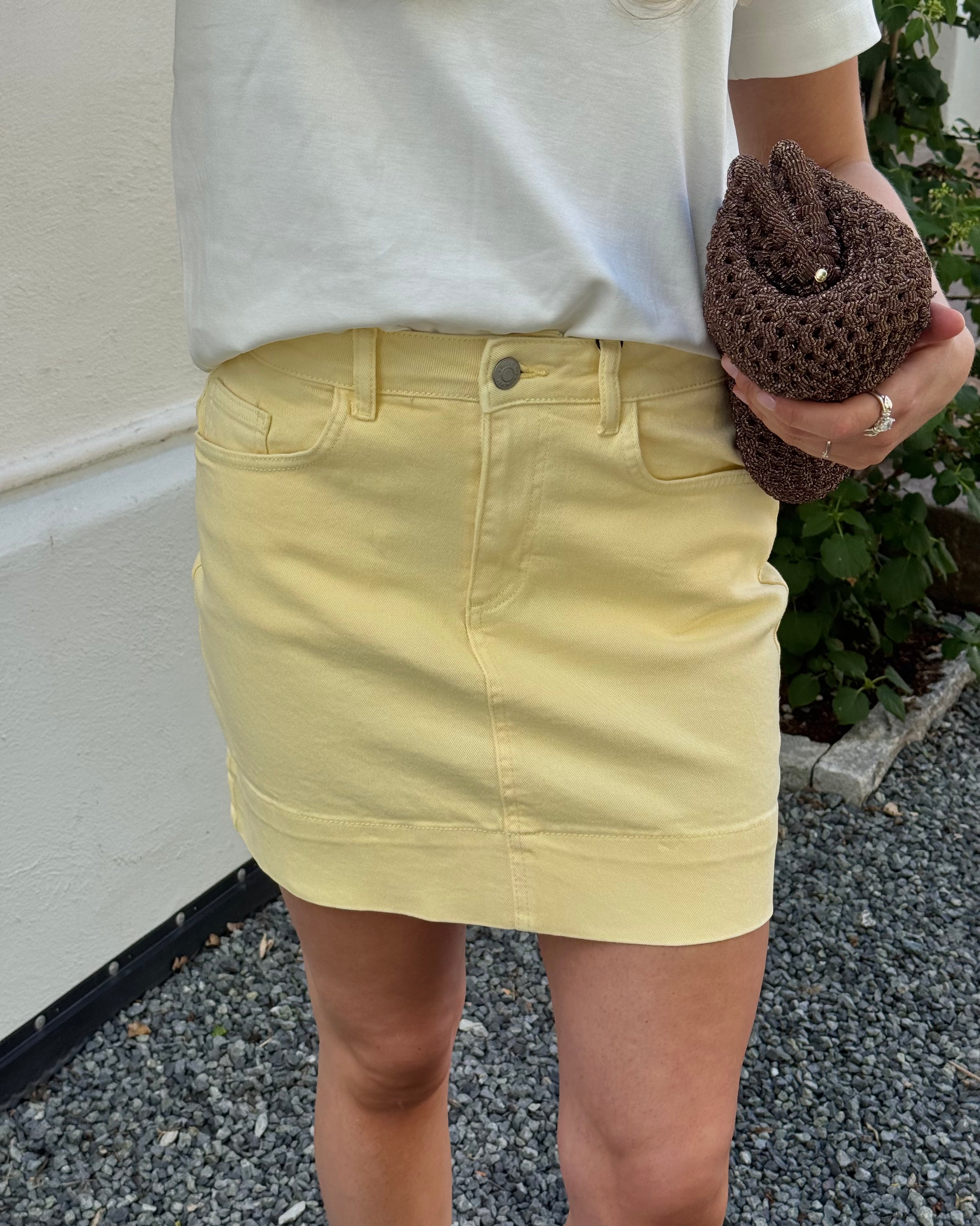 NMYOLANDA Short Skirt - French Vanilla